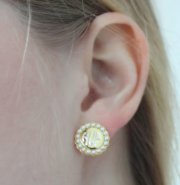 Hannah Monogram Earrings