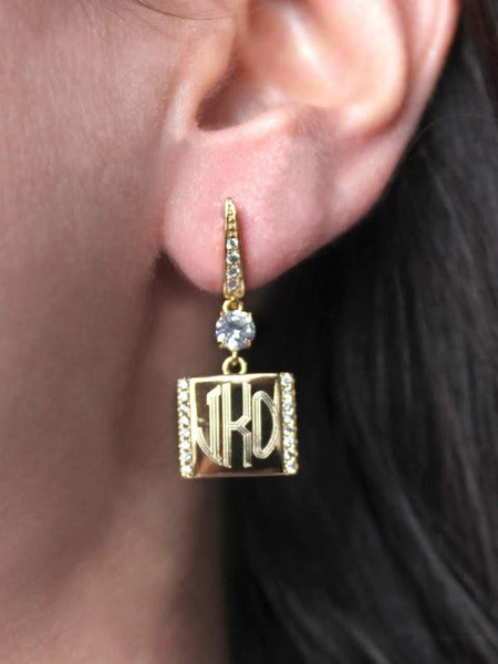 Valeria Monogram Earrings