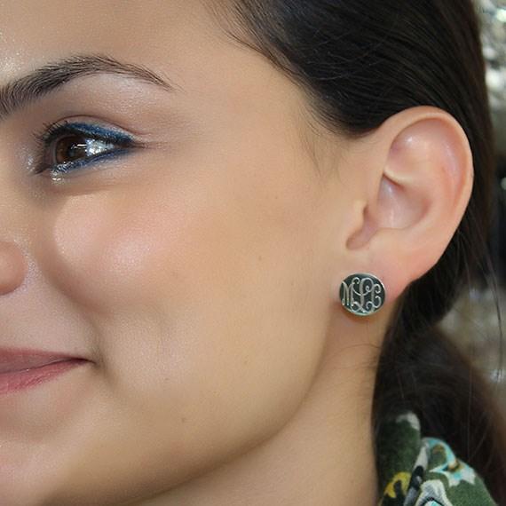 Megan Monogram Earrings